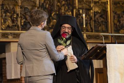 Oekumenischer Gottesdienst beim Evangelischen Kirchentag in Hannover-stock-foto