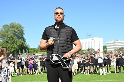 Fussball Tag der Legenden,  Wiesbaden-stock-foto