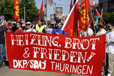 1. Mai in Erfurt-stock-foto