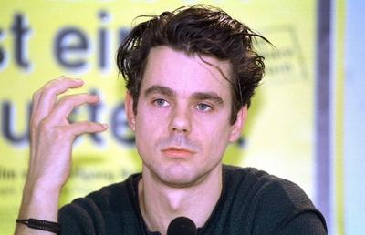 20/ Filmfest 97: Tom Tykwer, Drehbuchautor, ¡Das Leben ist eine Baustelleo, deutscher Film, Berlinale 1997, Deutschland-stock-photo