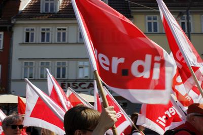 1. Mai in Erfurt-stock-foto