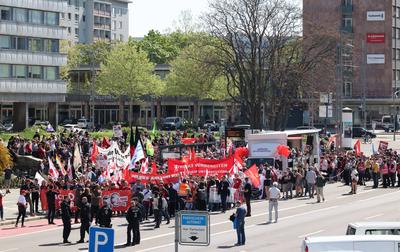1. Mai Demo-stock-foto