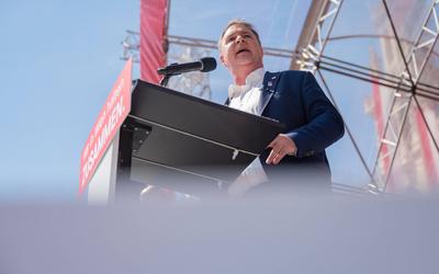 20250501 1. Mai-Kundgebung der SPOe Wien-stock-foto