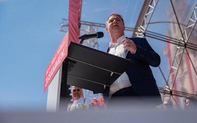 20250501 1. Mai-Kundgebung der SPOe Wien-stock-foto