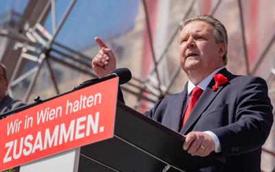 20250501 1. Mai-Kundgebung der SPOe Wien-stock-foto