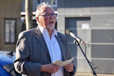 29.04.2025, Demonstration gegen AfD, Buendnis aus demokratischen Parteien und Zivilgesellschaft, Politik, Deutschland, Rottenburg am Neckar-stock-foto