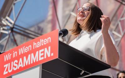 20250501 1. Mai-Kundgebung der SPOe Wien-stock-foto