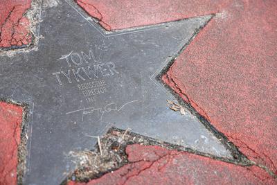 Boulevard der Stars in schlechtem Zustand.-stock-photo