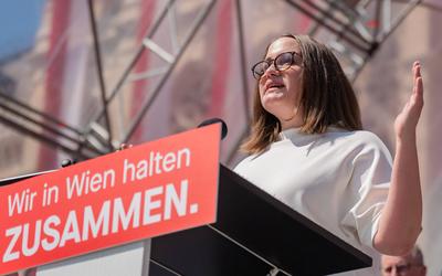 20250501 1. Mai-Kundgebung der SPOe Wien-stock-foto