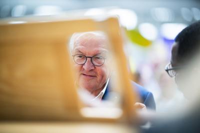 39. Deutscher Evangelischer Kirchentag - Tag 2 - mit Frank-Walter Steinmeier-stock-foto