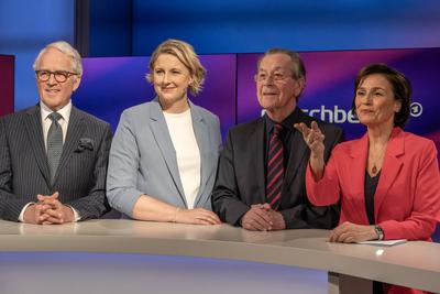 Maischberger aus K?ln am 30. April 2025.-stock-photo
