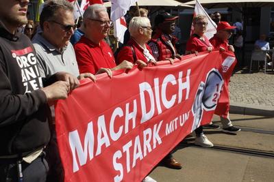 1. Mai in Erfurt-stock-foto