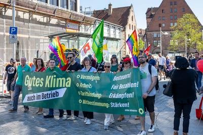 Mai-Demonstration und Kundgebung des DGB 2025, N?rnberg, 01.05.2025-stock-foto