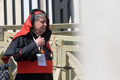 ITALY -  CARDINAL LEAVE AFTER THE MEETING OF THE GENERAL CONGREGATION OD CARDINALS IN VATICAN CITY- 2025/5/2-stock-foto