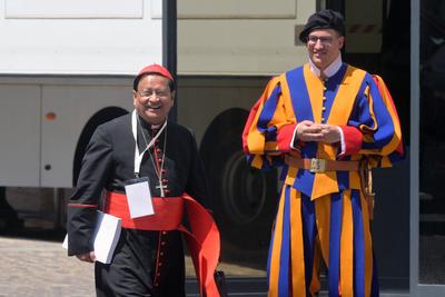 ITALY -  CARDINAL LEAVE AFTER THE MEETING OF THE GENERAL CONGREGATION OD CARDINALS IN VATICAN CITY- 2025/5/2-stock-foto