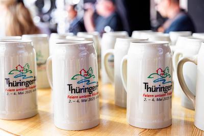 02.05.2025, GER, Kultur / Volksfest, Thueringentag in der Residenzstadt Gotha / 1250 Jahre Stadtfest, Th?ringentag 2025 - Die Feierliche Er?ffnung-stock-foto