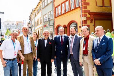 02.05.2025, GER, Kultur / Volksfest, Thueringentag in der Residenzstadt Gotha / 1250 Jahre Stadtfest, Th?ringentag 2025 - Die Feierliche Er?ffnung-stock-foto