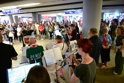 Evangelischer Kirchentag in Hannover-stock-foto