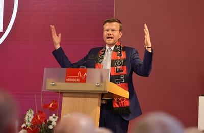 Festabend im Rathaus zu 125 Jahre 1. FC N?rnberg-stock-foto