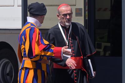 ITALY -  CARDINAL LEAVE AFTER THE MEETING OF THE GENERAL CONGREGATION OD CARDINALS IN VATICAN CITY- 2025/5/2-stock-foto