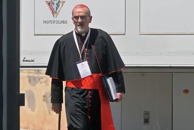 ITALY -  CARDINAL LEAVE AFTER THE MEETING OF THE GENERAL CONGREGATION OD CARDINALS IN VATICAN CITY- 2025/5/2-stock-foto