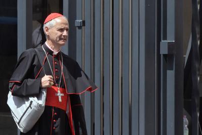 ITALY -  CARDINAL LEAVE AFTER THE MEETING OF THE GENERAL CONGREGATION OD CARDINALS IN VATICAN CITY- 2025/5/2-stock-foto
