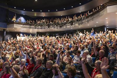 Kirchentags-Resolution fordert AfD-Verbot-stock-foto