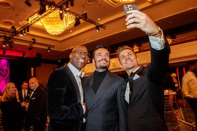 Tribute to Bambi 2023 Joe Chialo, Giovanni Zarrella und Chris Kr?mer beim Tribute to Bambi im JW Marriott Hotel Berlin a-stock-foto