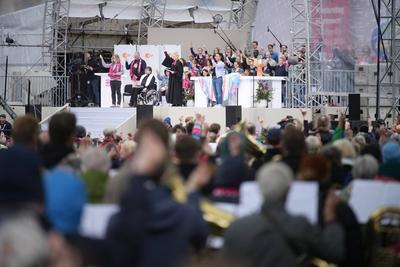 Kirchentag in Hannover geht zu Ende-stock-foto
