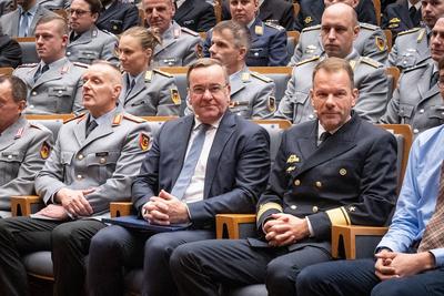 Antrittsbesuch von Verteidigungsminister Boris Pistorius bei der F?hrungsakademie der Bundeswehr in Hamburg ;Antrittsbes-stock-foto