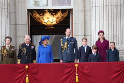 UK Royals at VE Day 80 event in London-stock-photo