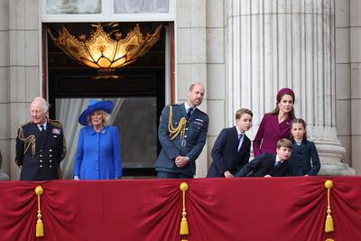 UK Royals at VE Day 80 event in London-stock-photo