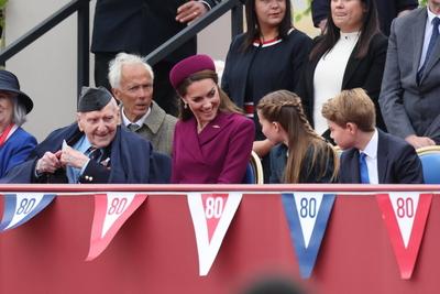 UK Royals at VE Day 80 event in London-stock-photo