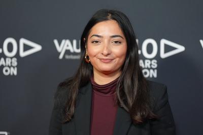 Jubilaeumsfeier des VAUNET-Verbandes mit Bundeskanzler Scholz Reem Alabali-Radovan im Portrait auf dem roten Teppich bei-stock-foto