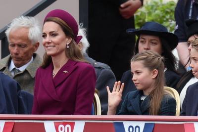 UK Royals at VE Day 80 event in London-stock-photo