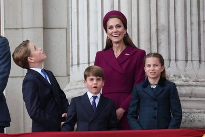 UK Royals at VE Day 80 event in London-stock-photo