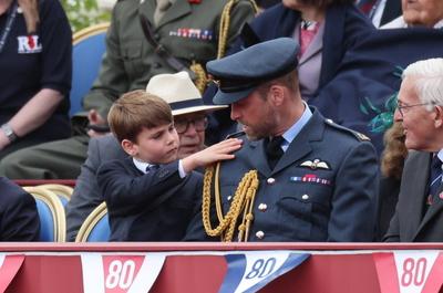 UK Royals at VE Day 80 event in London-stock-photo