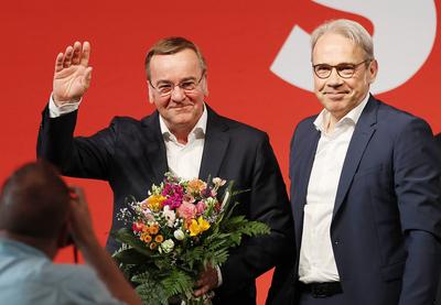 News Themen der Woche KW15 News Bilder des Tages Landesdelegiertenkonferenz SPD Thueringen 13.04.2024, Erfurt, Messe, Co-stock-foto