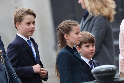 UK Royals at VE Day 80 event in London-stock-photo