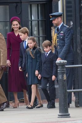 UK Royals at VE Day 80 event in London-stock-photo