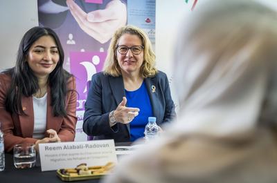 Besuch des Zentrum fuer Migration und Entwicklung (EIMEA), angegliedert bei der marokkanischen Arbeitsagentur ANAPEC. Sv-stock-foto