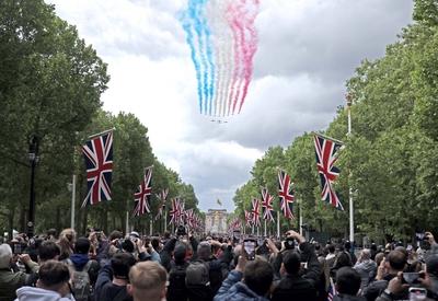VE Day 80th anniversary, London, 5th May, 2025.-stock-foto