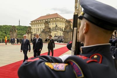Official Visit Of King Philippe To The Czech Republic-stock-photo