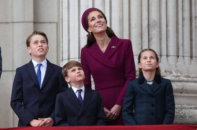 UK Royals at VE Day 80 event in London-stock-photo
