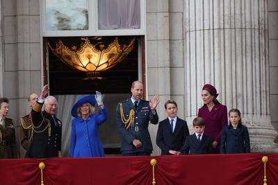 UK Royals at VE Day 80 event in London-stock-photo