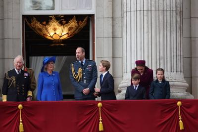 UK Royals at VE Day 80 event in London-stock-photo