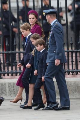 UK Royals at VE Day 80 event in London-stock-photo