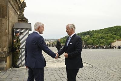 Official Visit Of King Philippe To The Czech Republic-stock-photo