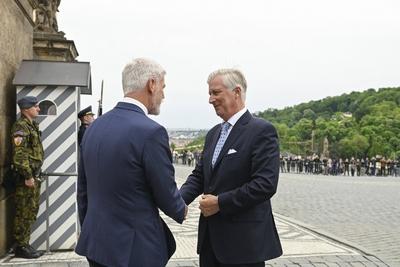 Official Visit Of King Philippe To The Czech Republic-stock-photo