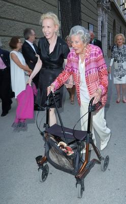 Salzburger Festspiele 15.08.2015 Maria Anna F?rstin zu Sayn- Wittgenstein-Sayn (geb. Baronin, Freifrau von Mayr-Melnhof)-stock-foto
